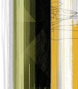 NAXART Studio - Abstract Green And Yellow