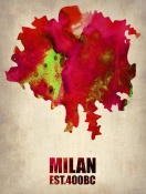 NAXART Studio - Milan Watercolor Map