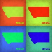 NAXART Studio - Montana Pop Art Map 1