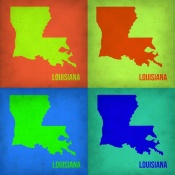 NAXART Studio - Louisiana Pop Art Map 1