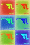 NAXART Studio - Maryland Pop Art Map 2