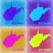 NAXART Studio - West Virginia Pop Art Map 2