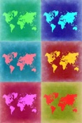 NAXART Studio - World Map Pop Art 4