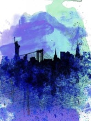 NAXART Studio - New York  Watercolor Skyline 2