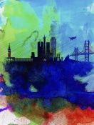 NAXART Studio - San Francisco Watercolor Skyline 2