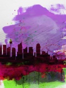 NAXART Studio - Sydney Watercolor Skyline 2