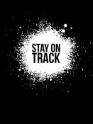 NAXART Studio - Stay on Track Poster Black
