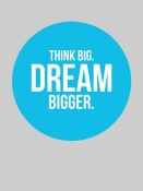 NAXART Studio - Think Big Dream Bigger Circle Poster 2