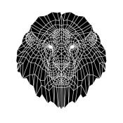 NAXART Studio - Lion Head Black Mesh 2