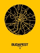 NAXART Studio - Budapest Street Map Yellow