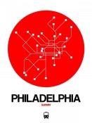 NAXART Studio - Philadelphia Red Subway Map
