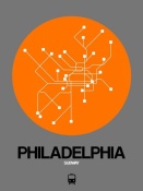 NAXART Studio - Philadelphia Orange Subway Map