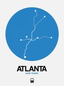 NAXART Studio - Atlanta Blue Subway Map