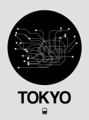 NAXART Studio - Tokyo Black Subway Map