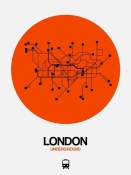 NAXART Studio - London Orange Subway Map