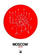 NAXART Studio - Moscow Red Subway Map