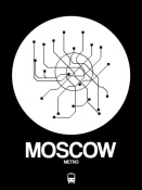 NAXART Studio - Moscow White Subway Map