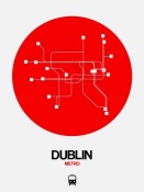 NAXART Studio - Dublin Red Subway Map