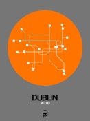 NAXART Studio - Dublin Orange Subway Map