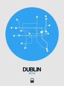 NAXART Studio - Dublin Blue Subway Map