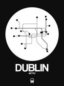 NAXART Studio - Dublin White Subway Map