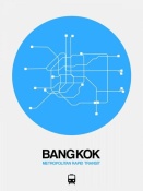 NAXART Studio - Bangkok Blue Subway Map