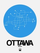 NAXART Studio - Ottawa Blue Subway Map