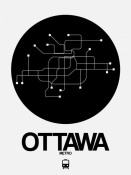 NAXART Studio - Ottawa Black Subway Map