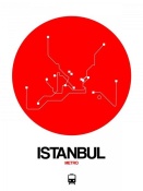 NAXART Studio - Istanbul Red Subway Map