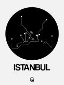 NAXART Studio - Istanbul Black Subway Map