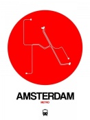 NAXART Studio - Amsterdam White Subway Map