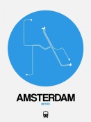 NAXART Studio - Amsterdam Blue Subway Map