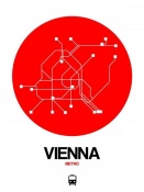 NAXART Studio - Vienna Red Subway Map