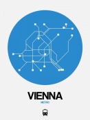 NAXART Studio - Vienna Blue Subway Map