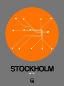 NAXART Studio - Stockholm Orange Subway Map
