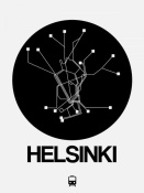 NAXART Studio - Helsinki Black Subway Map