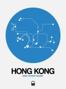 NAXART Studio - Hong Kong Blue Subway Map