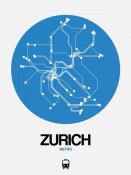NAXART Studio - Zurich Blue Subway Map