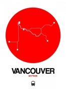 NAXART Studio - Vancouver Red Subway Map