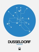NAXART Studio - Dusseldorf Blue Subway Map