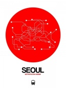 NAXART Studio - Seoul Red Subway Map