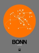 NAXART Studio - Bonn Orange Subway Map