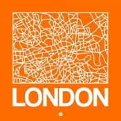 NAXART Studio - Orange Map of London