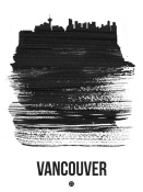 NAXART Studio - Vancouver Skyline Brush Stroke Black